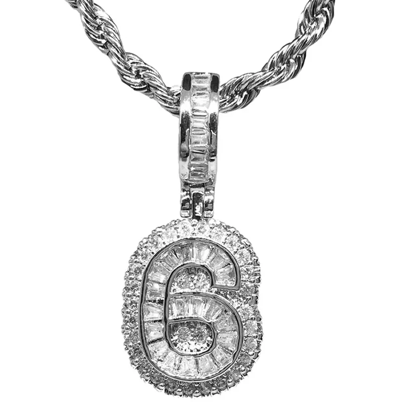 Цифровое ожерелье Drake 6 Бог мужская утка полная кристаллов кулон рэп хип-хоп