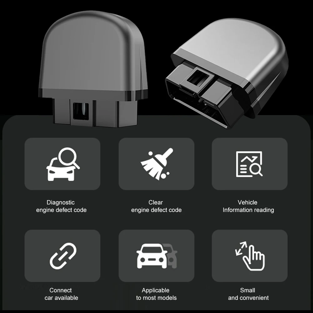 Портативный Автомобильный сканер OBD2 Bluetooth-Совместимый Беспроводной