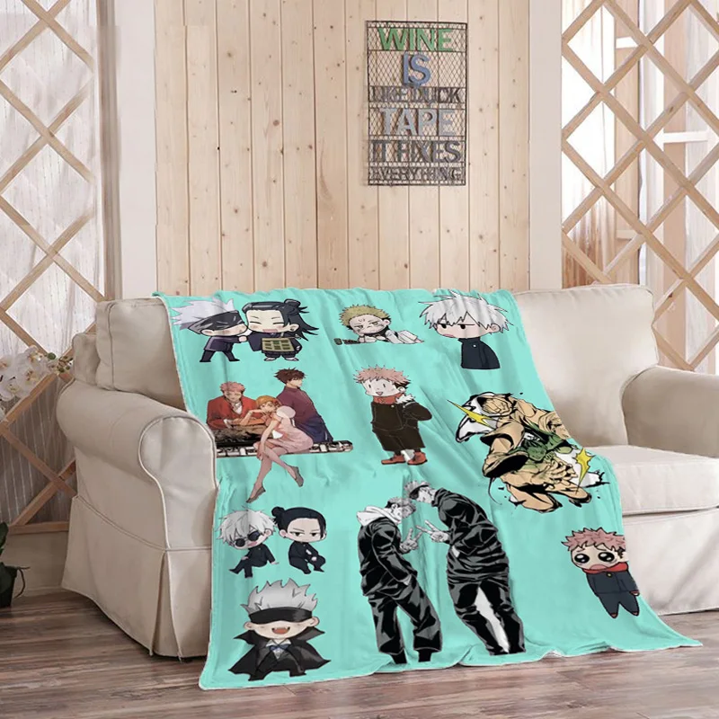 

Decorative Sofa Blanket for Living Room Gojo Satoru Bedroom Decoration Fluffy Soft Blankets Boho Home Decor Bedspread on the Bed