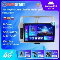 navistart android 10 car radio for toyota land cruiser prado 150 2013 2017 2din autoradio carplay audio 10 inch touch screen