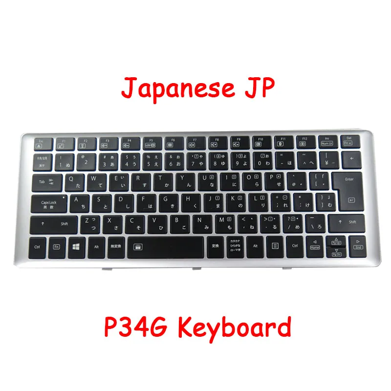 Клавиатура с подсветкой P34 для Gigabyte P34G YH-AZ12EB11 2Z703-JP442-Y11S V138445CS1 2Z703-KR344-S10S YH-AZ12EG13 KR