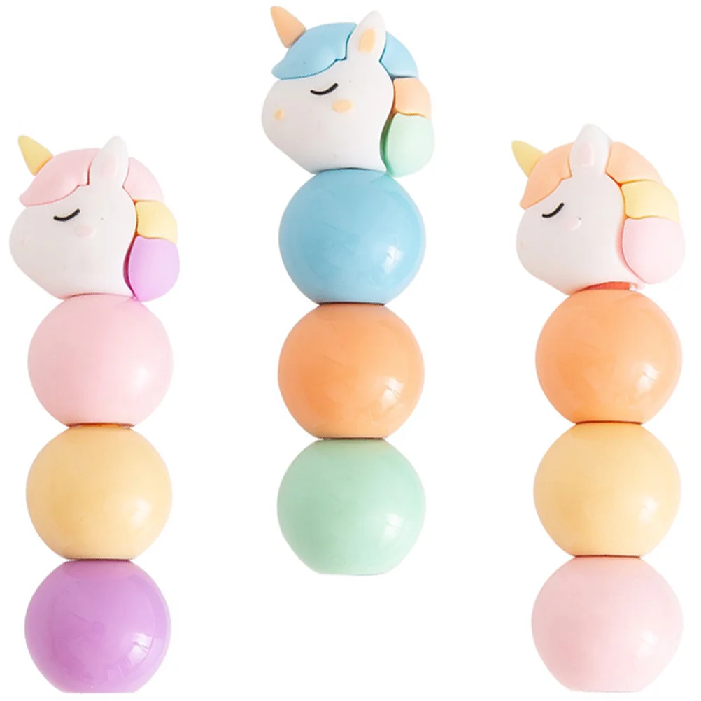 Цветные маркеры для детей Радужный хайлайтер портативные ручки студентов