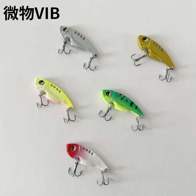 

3. Искусственная металлическая Вибрирующая приманка, маленькая рыболовная приманка с трехмерными глазами, для морской и речной ловли, остры...