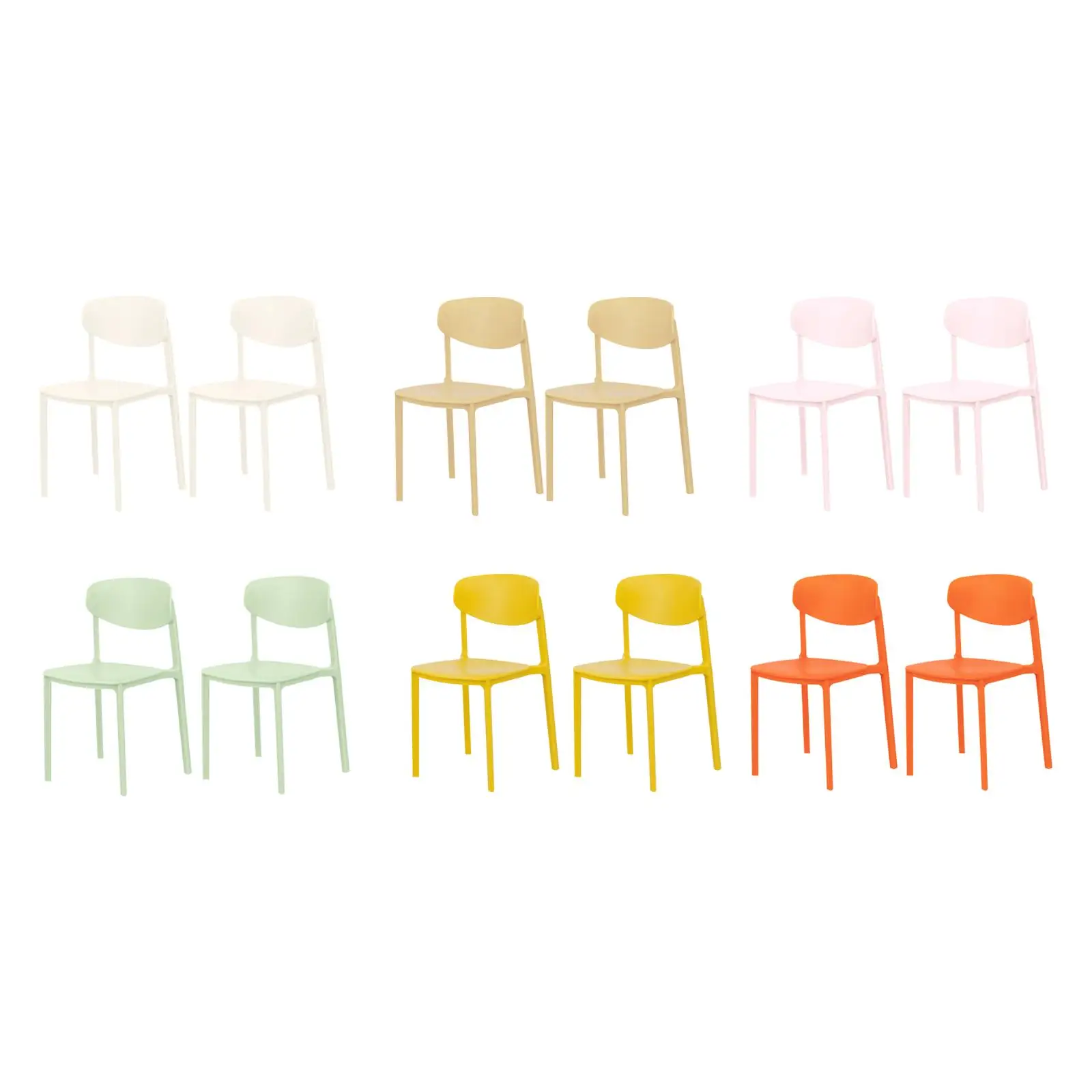 

2x Mini 1/6 Dollhouse Dinning Chairs Micro Landscape Furniture Life Scene Decor Scenery Supplies