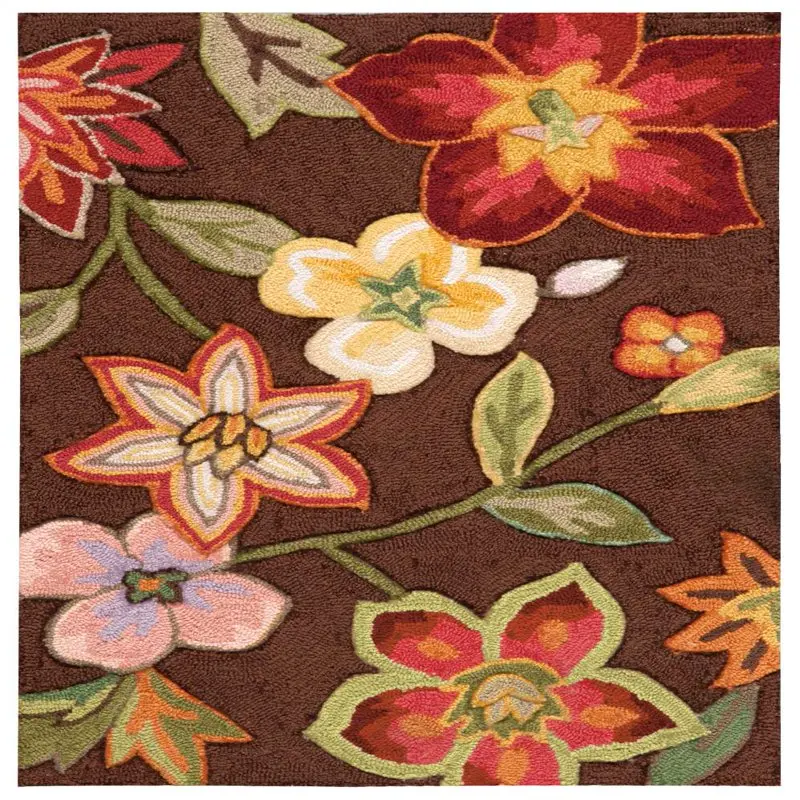 

Floral Chocolate 1'9" x 2'9" Area Rug, (2x3)