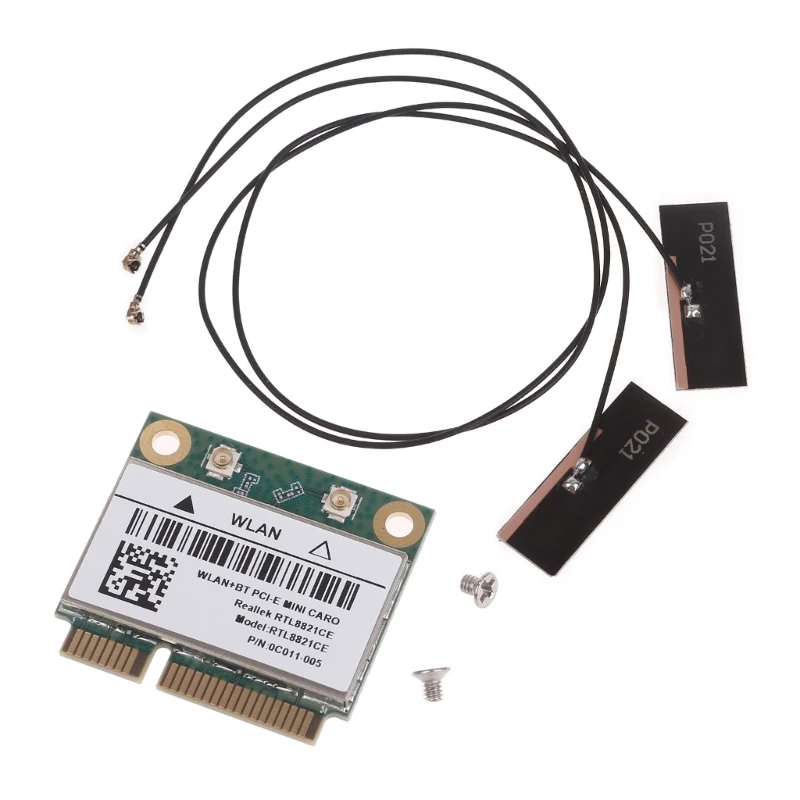

433Mbps RTL8821CE Wifi Card BT 4.2 Mini Pcie Wifi Adapter Dual Band 2.4G/5GHz 802.11AC for Windows 10/11