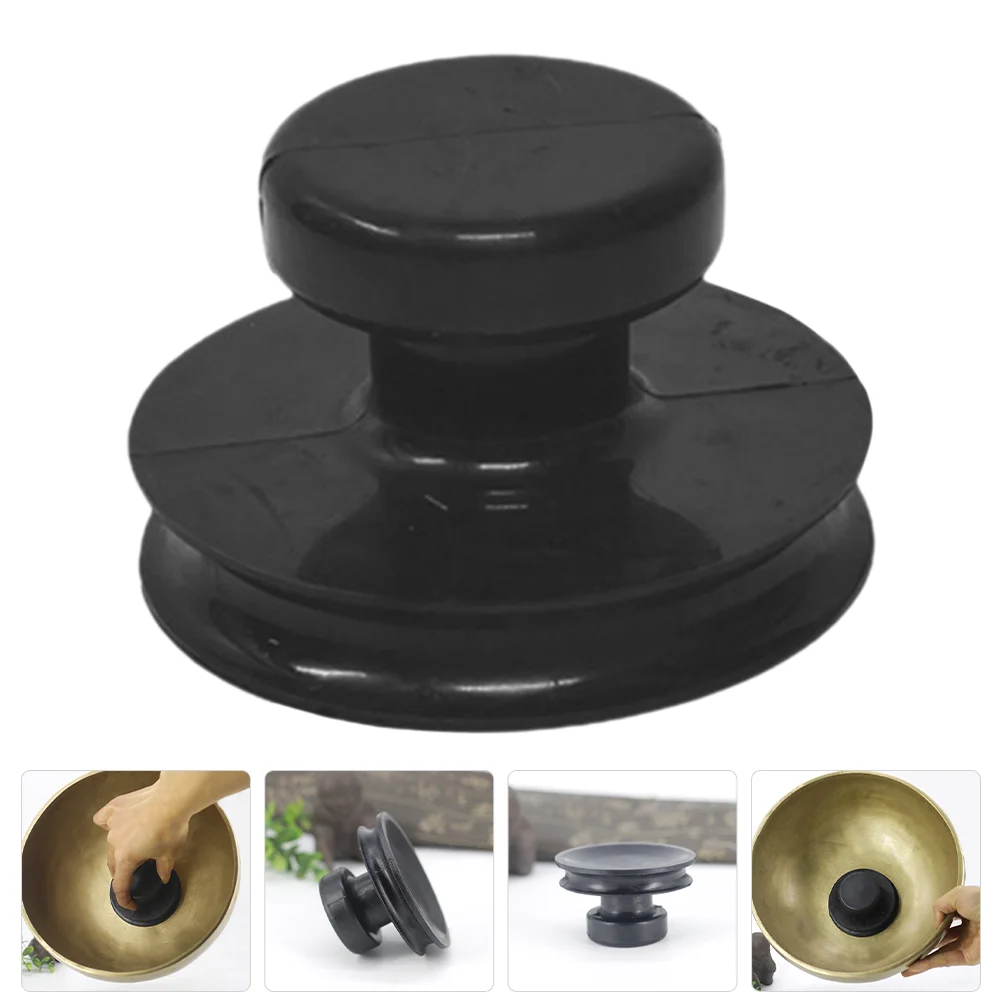 

Bowl Suction Lifter Rubber Handle Singing Base Sound Tool Round Tibetan Yoga Supplies Lifting Set Holder Handles Nepal Sucker