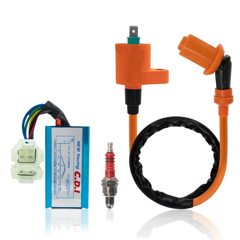 

Performance AC 6-Pins CDI & Ignition Coil Spark Plug For Honda XR50 XR70 XR70R XR80R XR100 XR100R