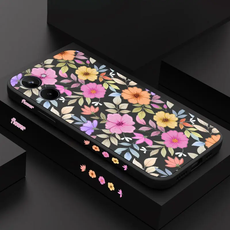 10 ярких цветов силиконовая задняя крышка для Realme 10T 10Pro 10ProPlus 12 12Pro 12X 8Pro 9Pro C25 C53 C55 C65