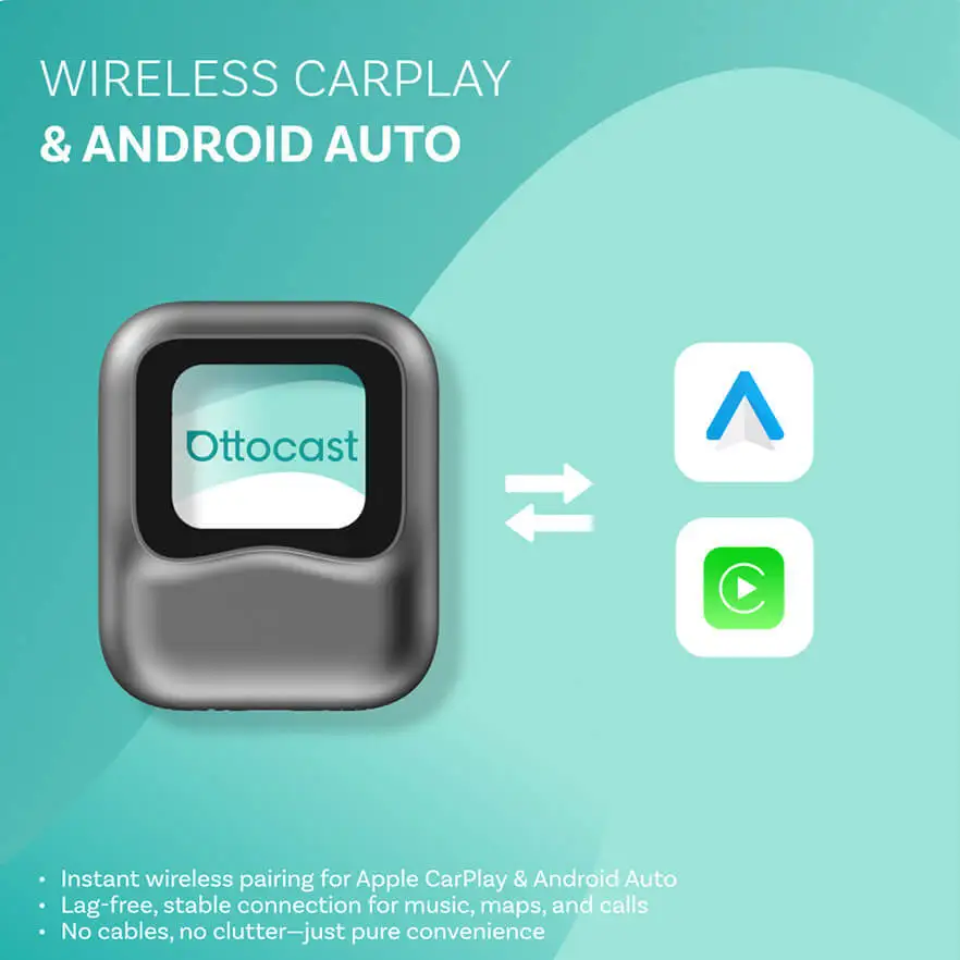 Фото Беспроводной CarPlay-адаптер Ottocast с поддержкой ChatGPT 4.0, интерактивный NANO Android Smart Box №2