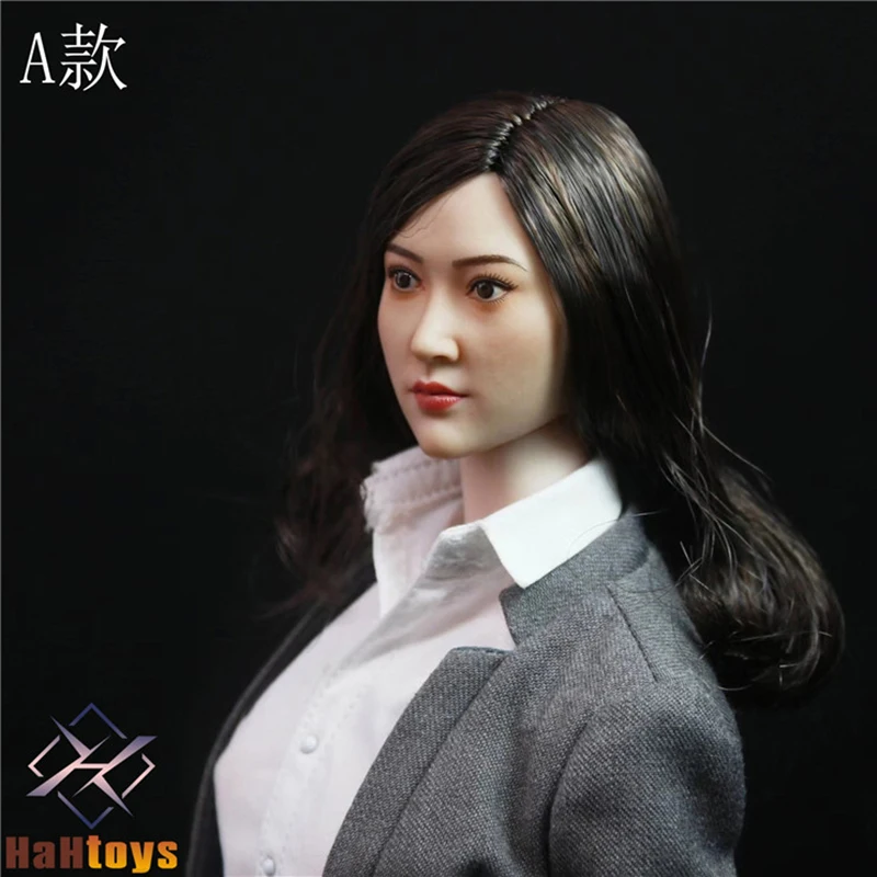 HaHtoys H002 Женская резьба по голове JingTian 1/6 Модель волос с посаженными волосами
