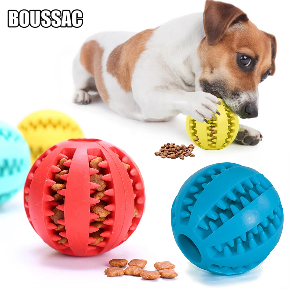 Pet Dog Toys Stretch Rubber Leaking Ball Dog Funny Interactive Toy Tooth Cleaning Balls Bite Resistant Chew Toys 5cm/6cm/7cm
