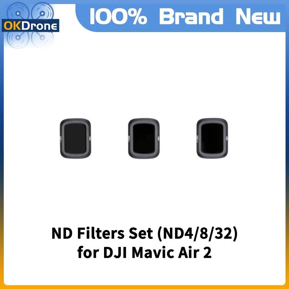 

Original ND Filters Set ND4/8/32 for DJI Mavic Air 2 Good coverage for different light conditions High-quality Materials