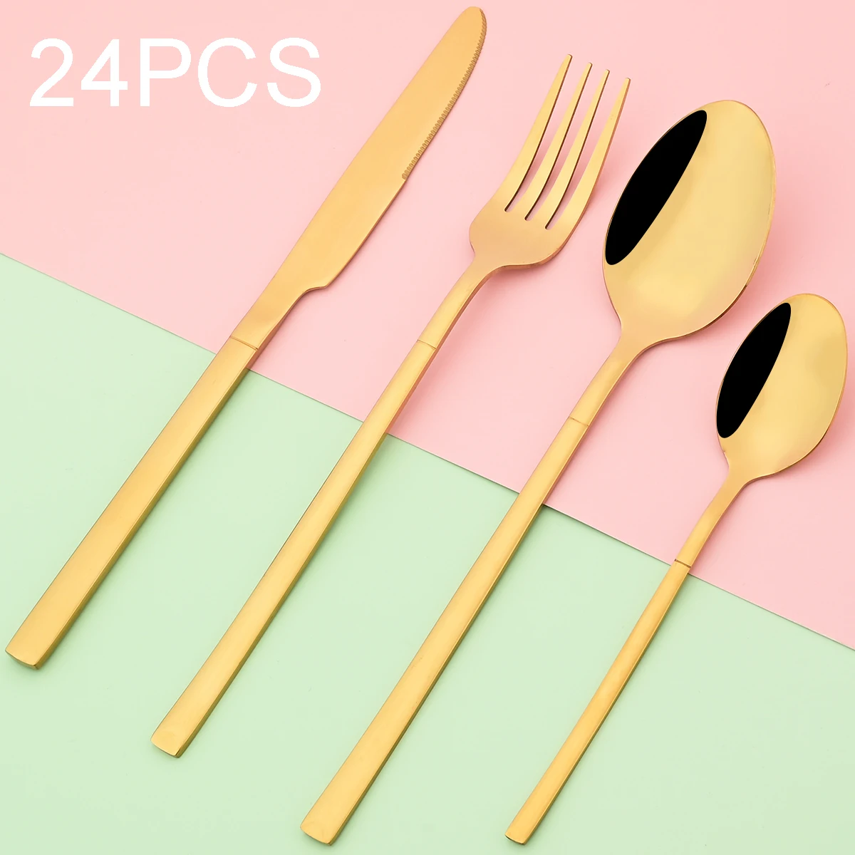 Knife Forks Coffee Spoon Cutlery Set Stainless Steel Flatwar