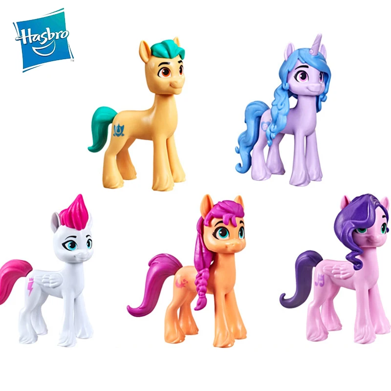 Original Hasbro My Little Pony Mini อะนิเมะ Action Figure Sunny Pipp เด็กของเล่นสำหรับเด็กผู้หญิง Pony Izzy Hitch มิตรภาพวันเกิดของขวัญ