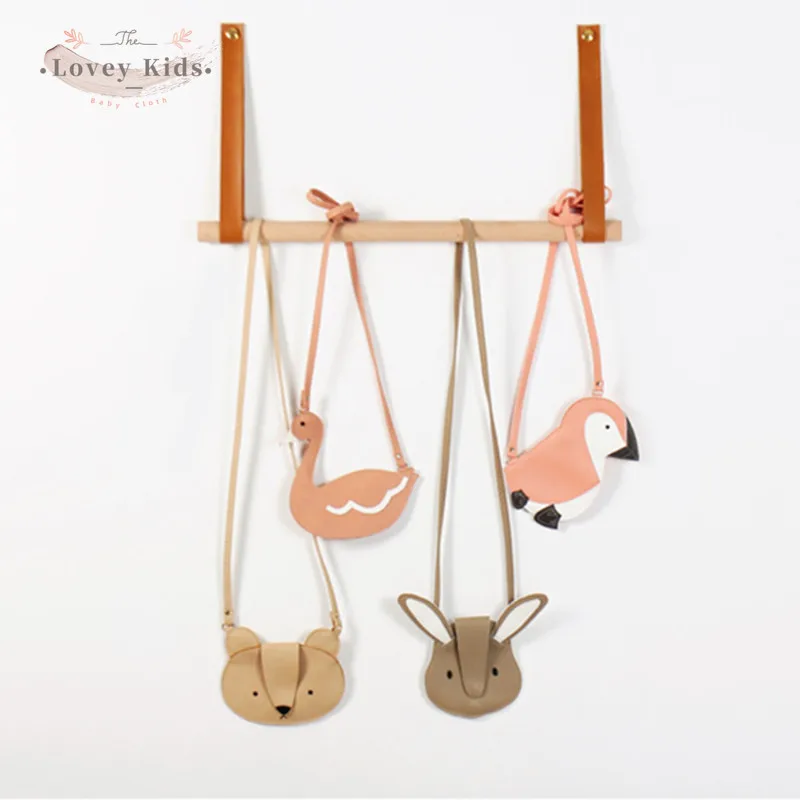 

Baby Girls Boy Mini Bag Animal Cartoon Cute Messenger 2021 Fashion Bear Handbag Cross Body Purse PU Pouch Coin Money Bag Gift