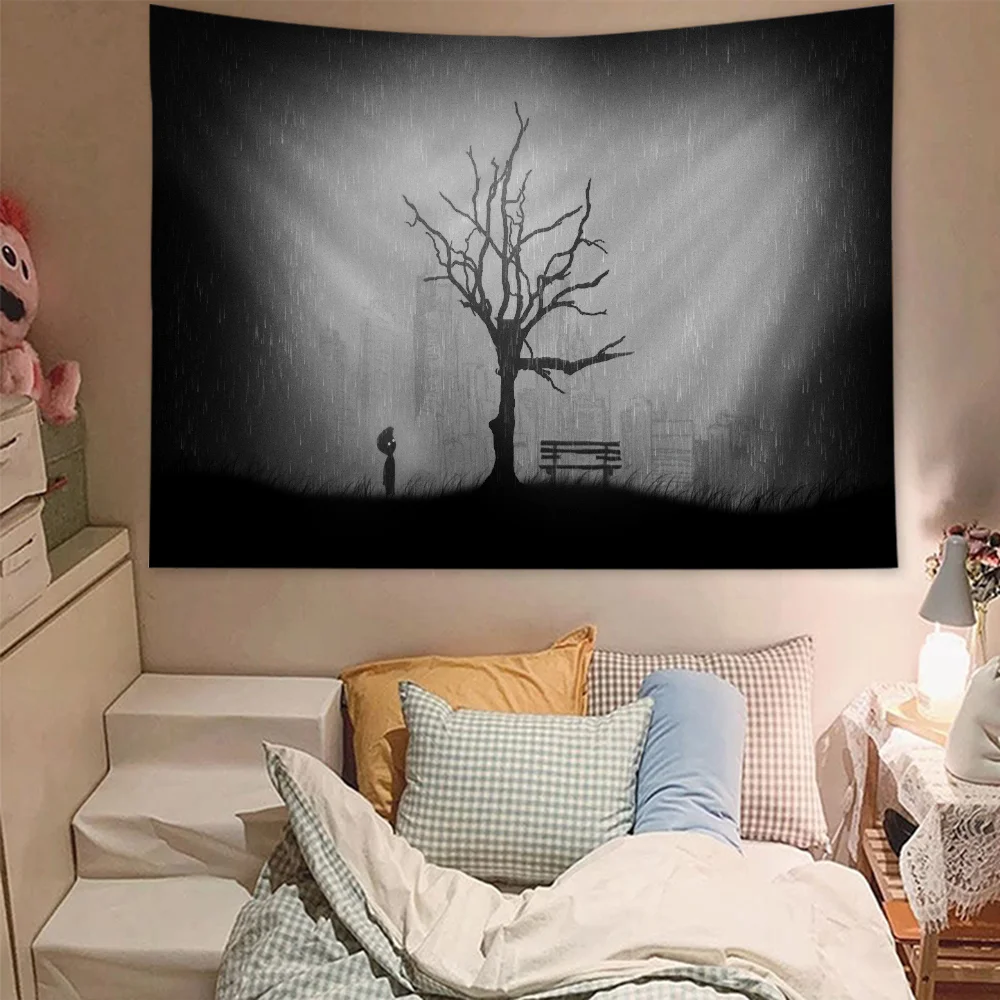 Яркий гобелен для игр Limbo настенный подвесной Таро хиппи оформление стен спальни