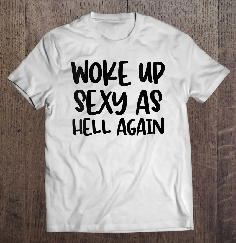 

Женская сексуальная забавная футболка с надписью «Как ад снова» для мужчин, аниме футболка, одежда, футболки с надписью «Как у черла», мужск...