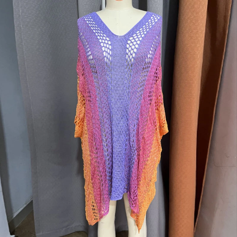 Сексуальные пляжные наряды женские купальники 2024 женское вязаное пляжное платье