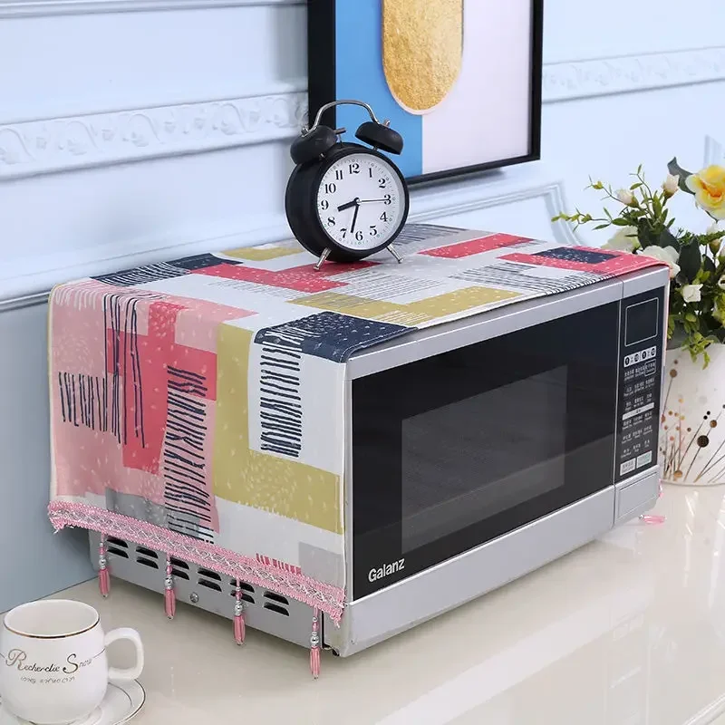 35x100 см чехлы для микроволновой печи с вышивкой пыленепроницаемые стиральная