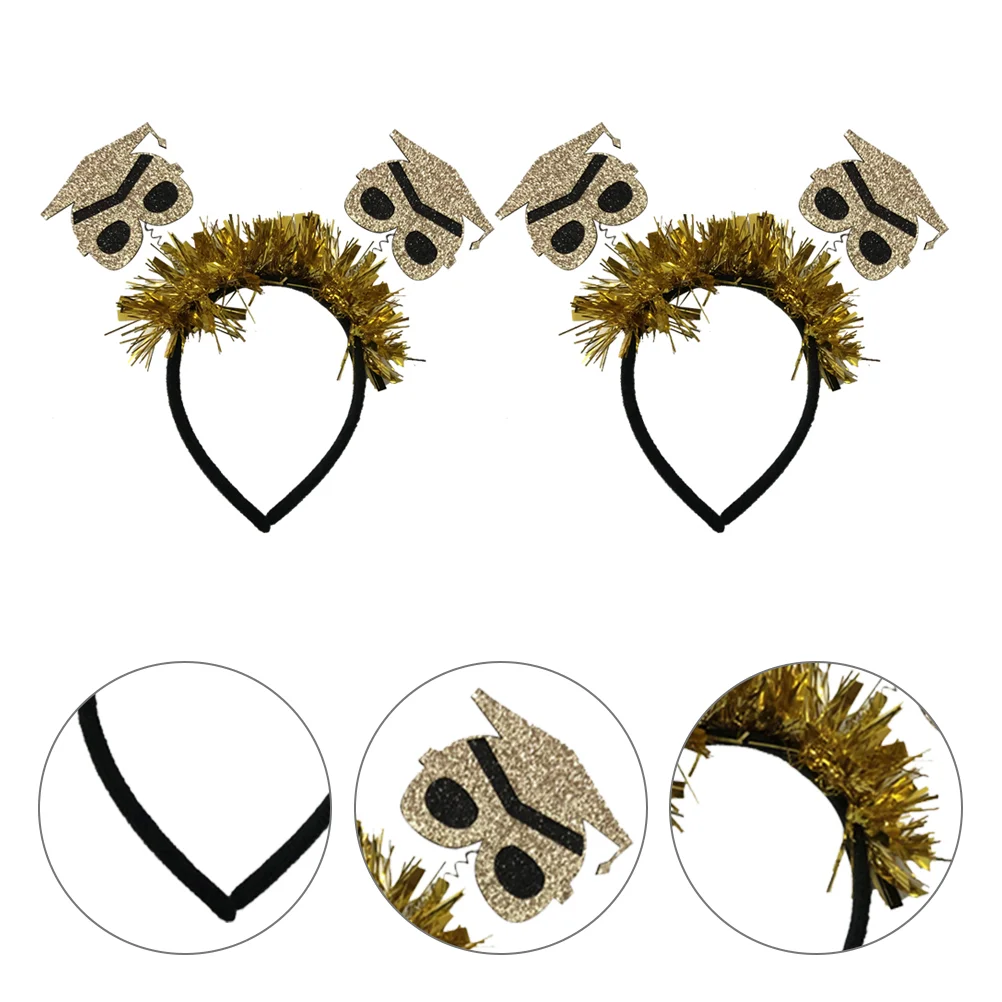 

Doctorial Hat Hair Adorn Graduation Party Hair Accessory Hair Band Decor