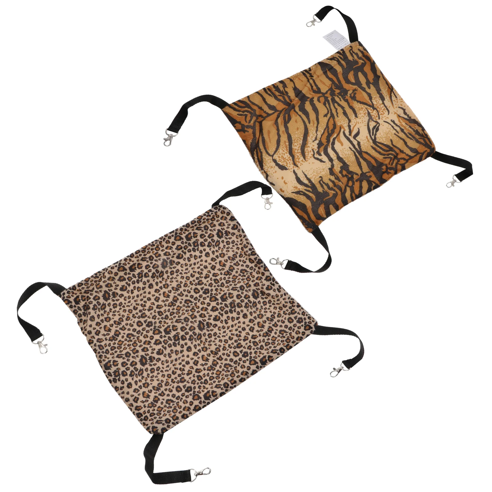 

2 Pcs Guinea Bed Toy Animals Pet Cage Hammock Toy Puppy Hamster Hammock Earth Tones Rat Bed House Hanging Small Animal Bed