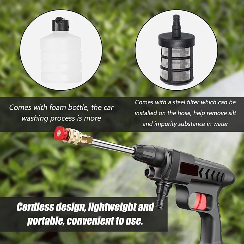 20000 мАч перезаряжаемая беспроводная мойка высокого давления самовсасывающая