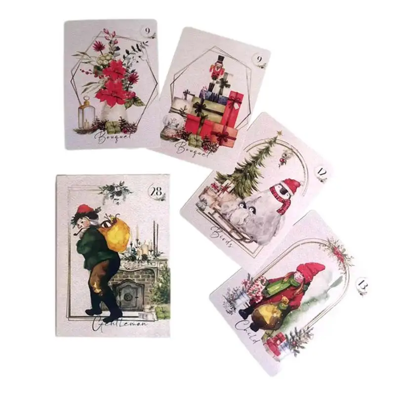 

47 Cards Christmas Tarot Cards Oracle Cards Divination Fate Astrology Table Board Game For Adults Teenagers Women Men Parties