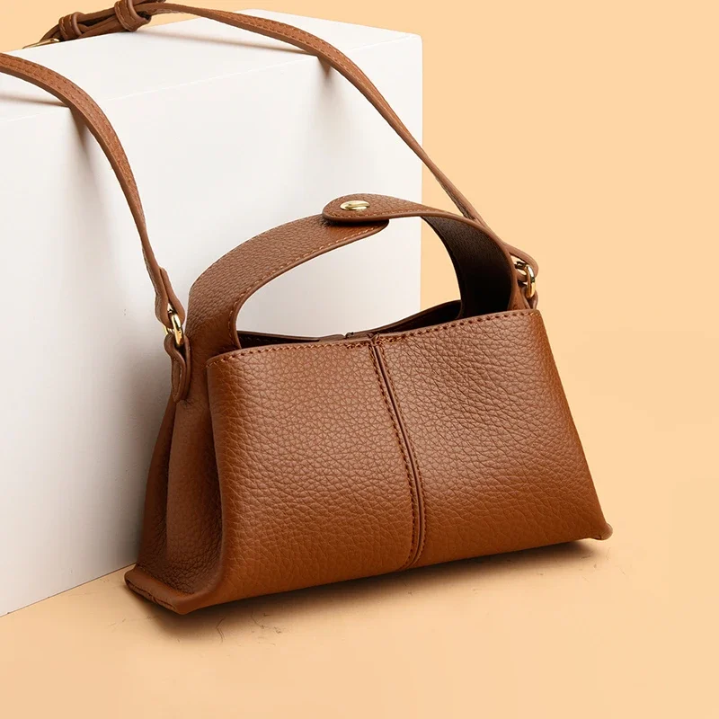 Милые сумки через плечо из однотонной искусственной кожи на молнии 2023