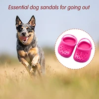 pet dog breathable soft network eye cave sandals anti slip summer outdoor cool slippers for puppy dog pet beach shoes hot sell