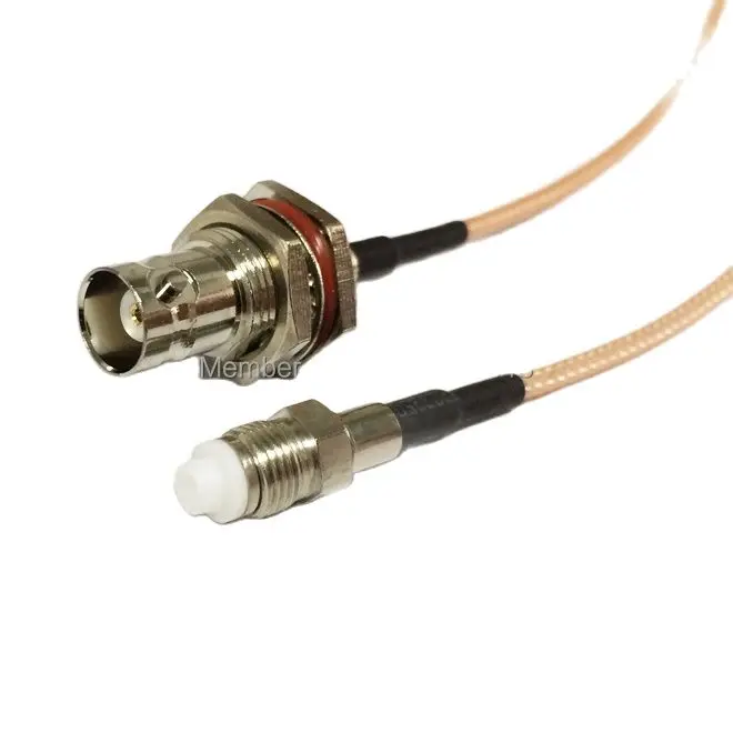 

New BNC Female Bulkhead Switch FME Female Jack Jumper Cable RG316 Wholesale Fast Ship 15CM 6" Adapter