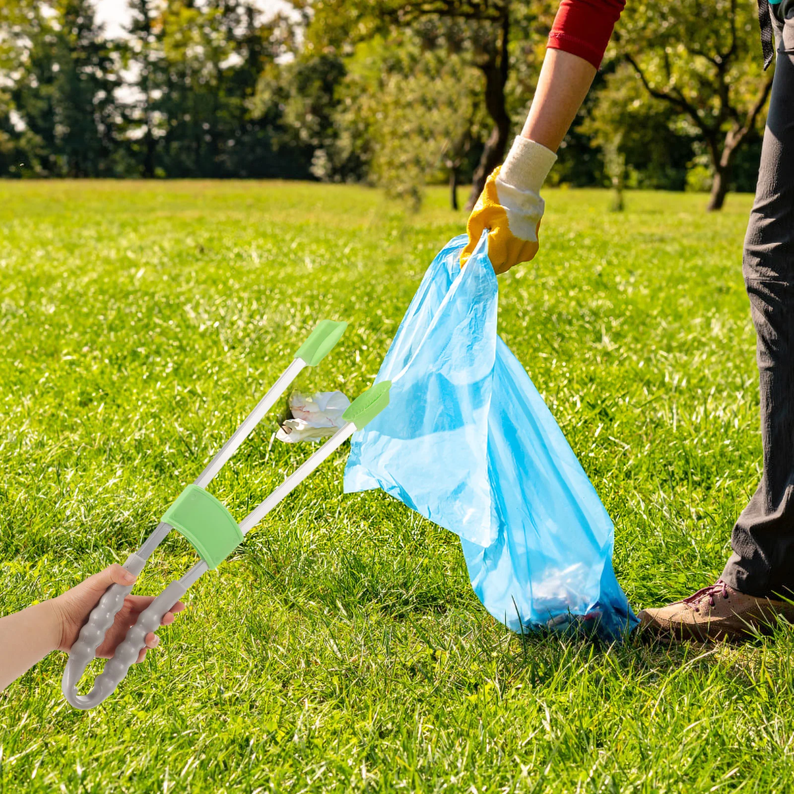 Инструмент для захвата мусорного бака средства чистки на открытом воздухе щипцы