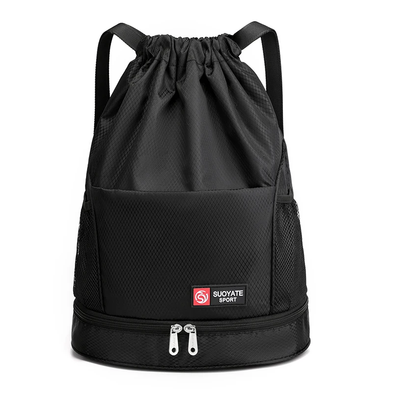 

Высококачественный водонепроницаемый женский рюкзак из искусственной кожи, модный влажный и Сухой Рюкзак на шнурке, вместительный рюкзак унисекс