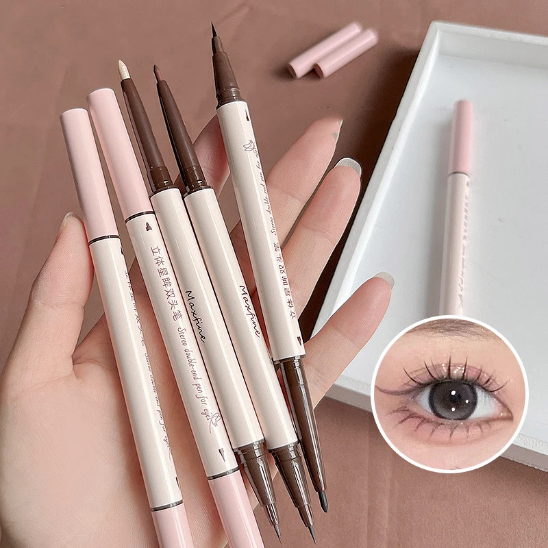 

Ultra-fine Silkworm Eyelash Pen Brown Gray Eyeliner Highlighter Pencil Smooth Long Lasting Eye Shadow Eyeliner Makeup Tools