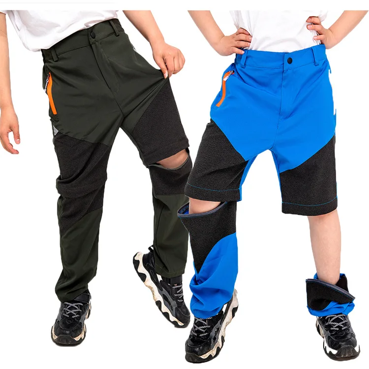 Children Quick-drying Pant Outdoor Mountaineering Quick Elastic Long Pants Lightweight Waterproof Windproof And Comfortable 2022