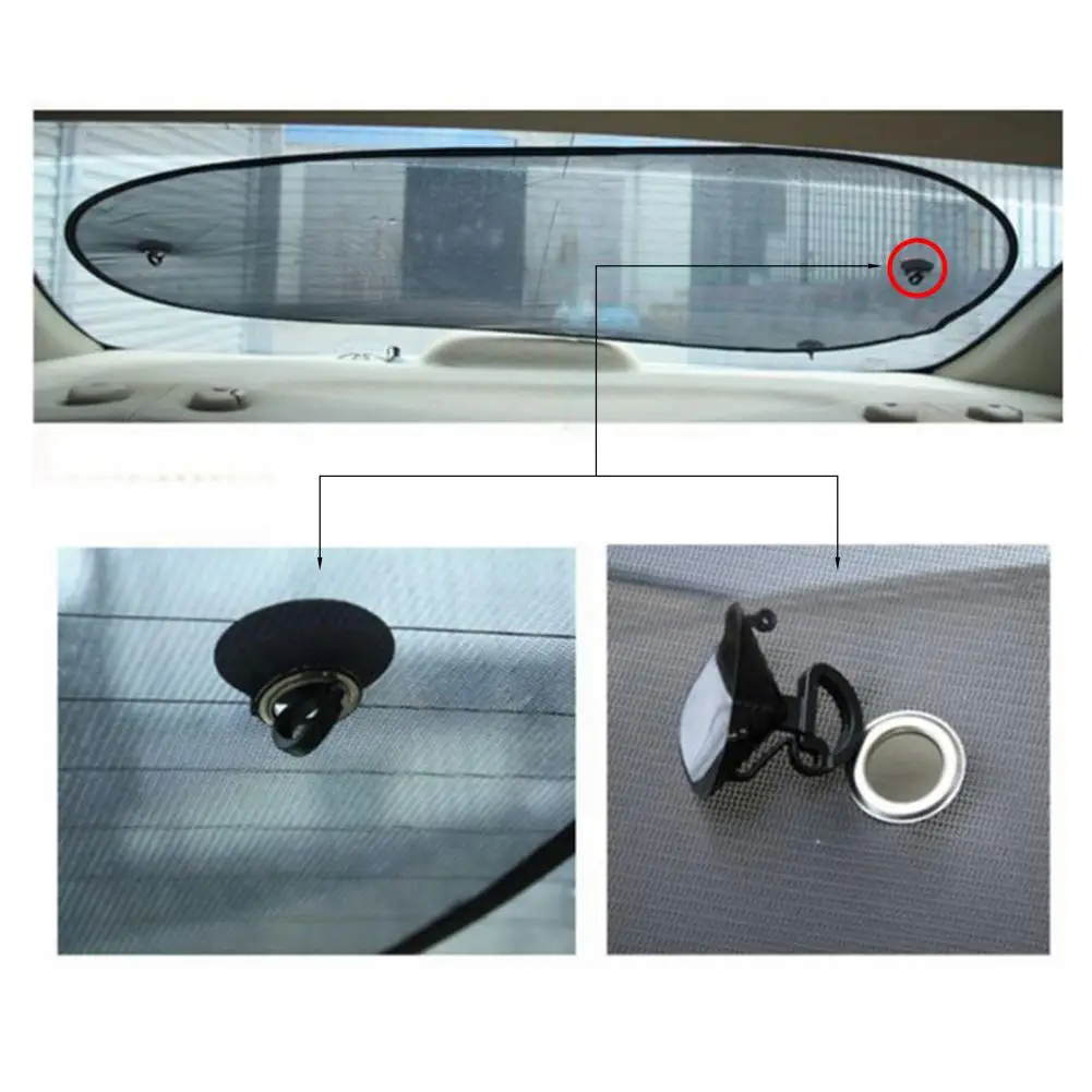 

20Pcs Useful 3.5cm Car Sunshade Clear Sucker Hook Sucker Hook Mini Sturdy