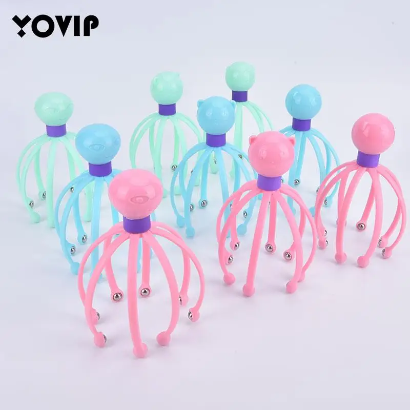 

1PC Claw Massager Octopus Head Scalp Neck Stress Release Relief Head Care