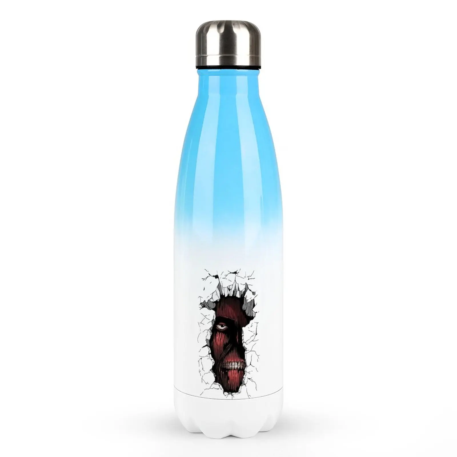 

Attack in Titans The Titan Inside The Wall Throw Blanket Stainless Steel Water Bottles Casual Graphic Bottle Multi-function Cup