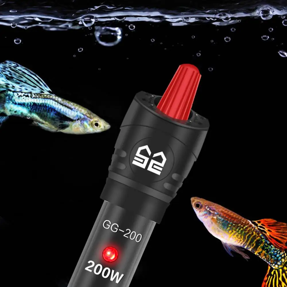 

Submersible Aquarium Heater Practical Digital Display Glass 200W/300W Fish Tank Heater with Adjust Knob Thermostat for Home