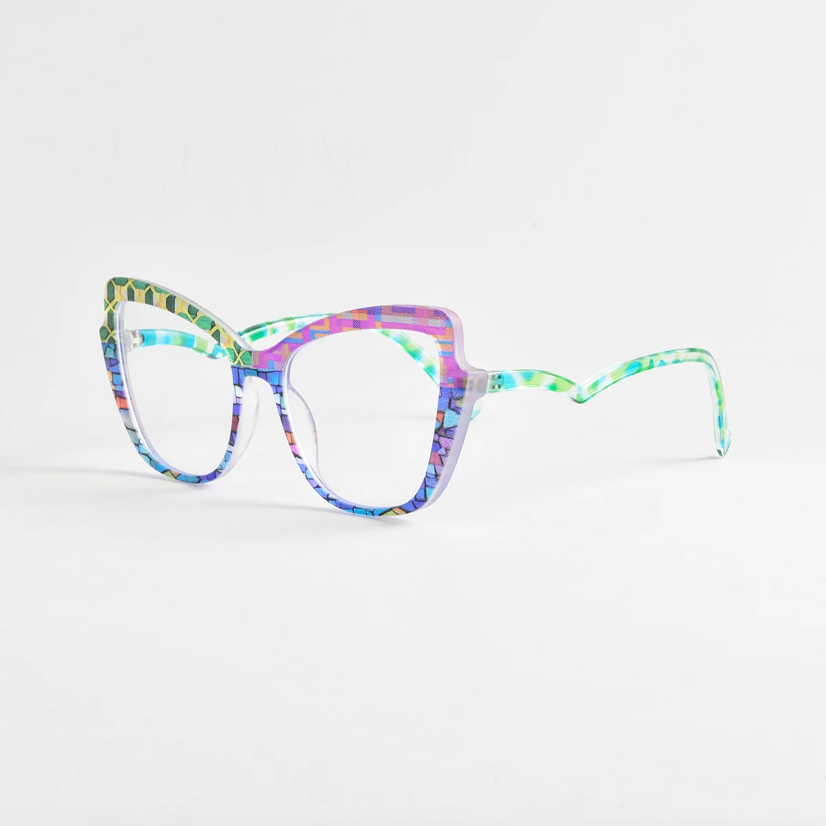 Rhaegal красочные очки-бабочки в оправе синий свет прозрачные очки для женщин