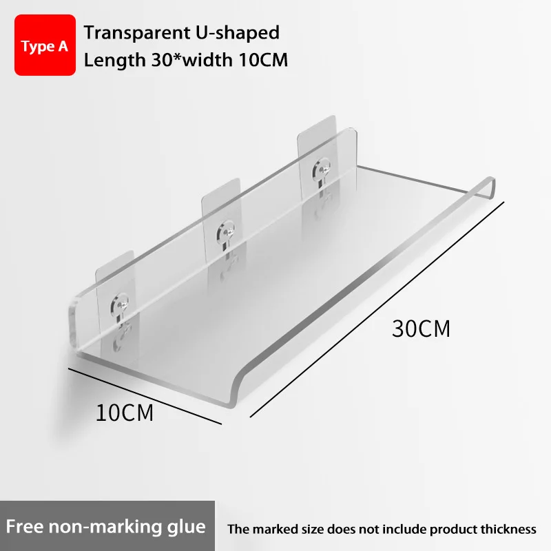 

Самоклеящаяся настенная полка из акрила