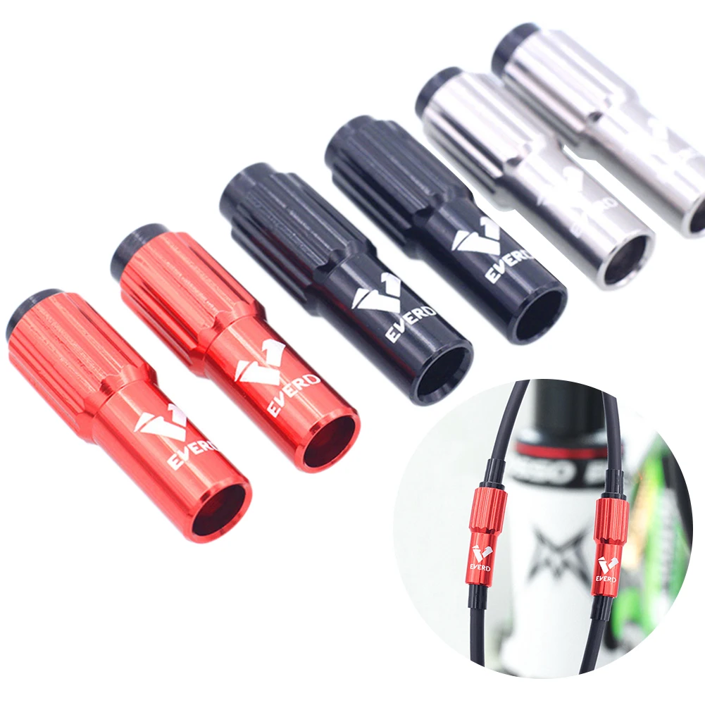 

2pcs 4mm Bike Gear Shift Cable Screw Fine Adjustment Barrel Aluminum Alloy Derailleur Regulators Bicycle Accessories