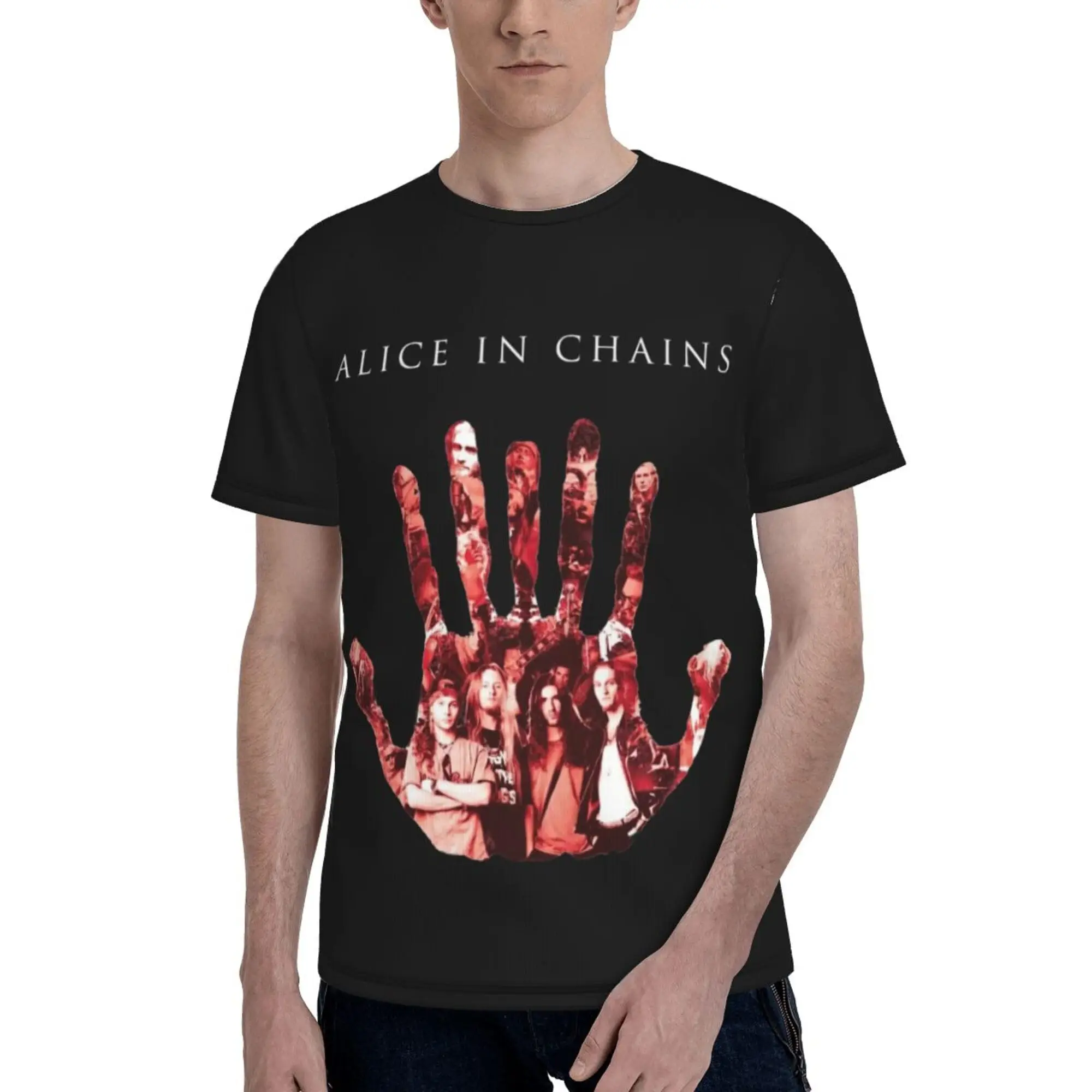 Футболка мужская с коротким рукавом Повседневная Уличная одежда топ принтом и