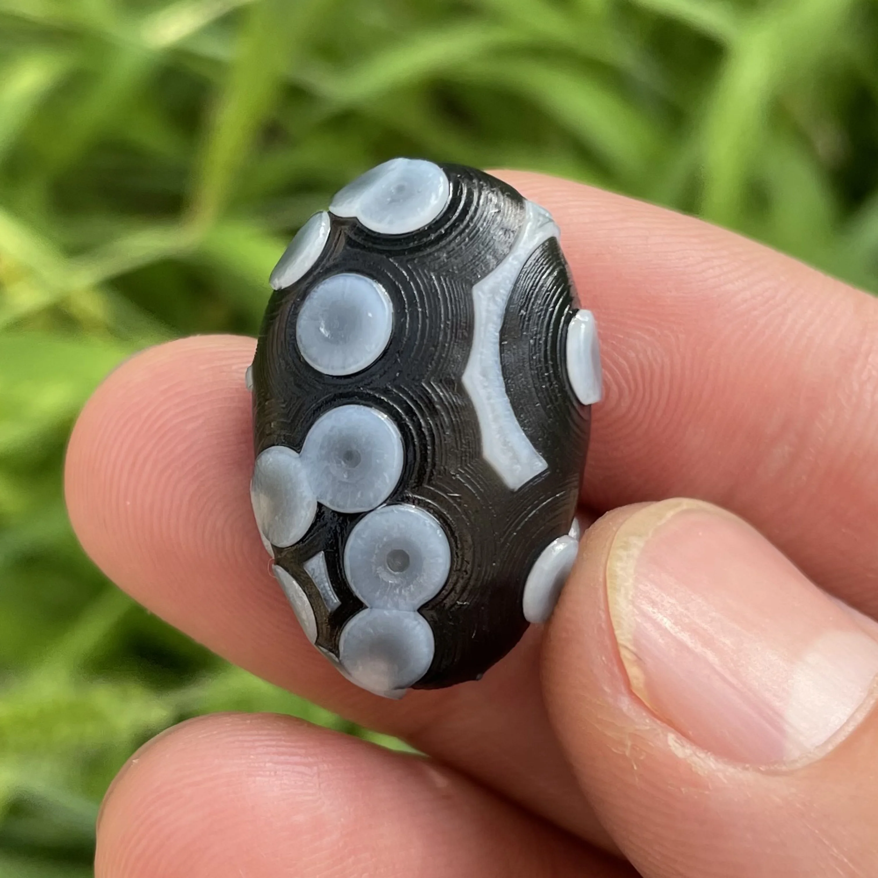 Натуральный черный агат Sardonyx Alxa Gobi Eye минеральный образец энергетическая чакра