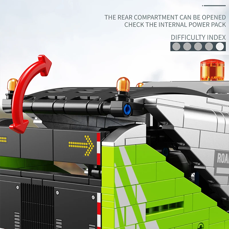 Технический блок SY MOC Sweeper строительные блоки для грузовиков Ideas инженерный