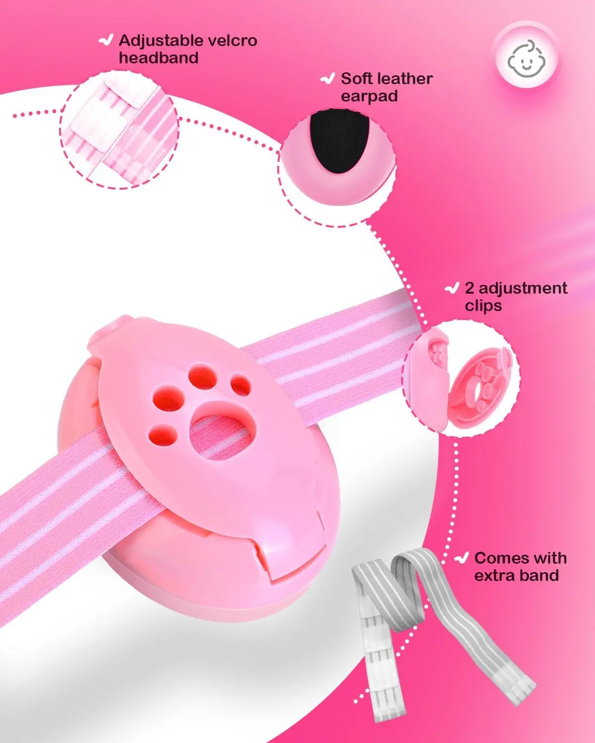Детские наушники ZOHAN с шумоподавлением и защитой ушей