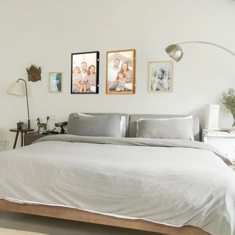 

Small Shadow Box Frame Sturdy Aluminum Alloy Memory Case Large Wall Hung Display Case Box Shadow Box Picture Frame Display Case