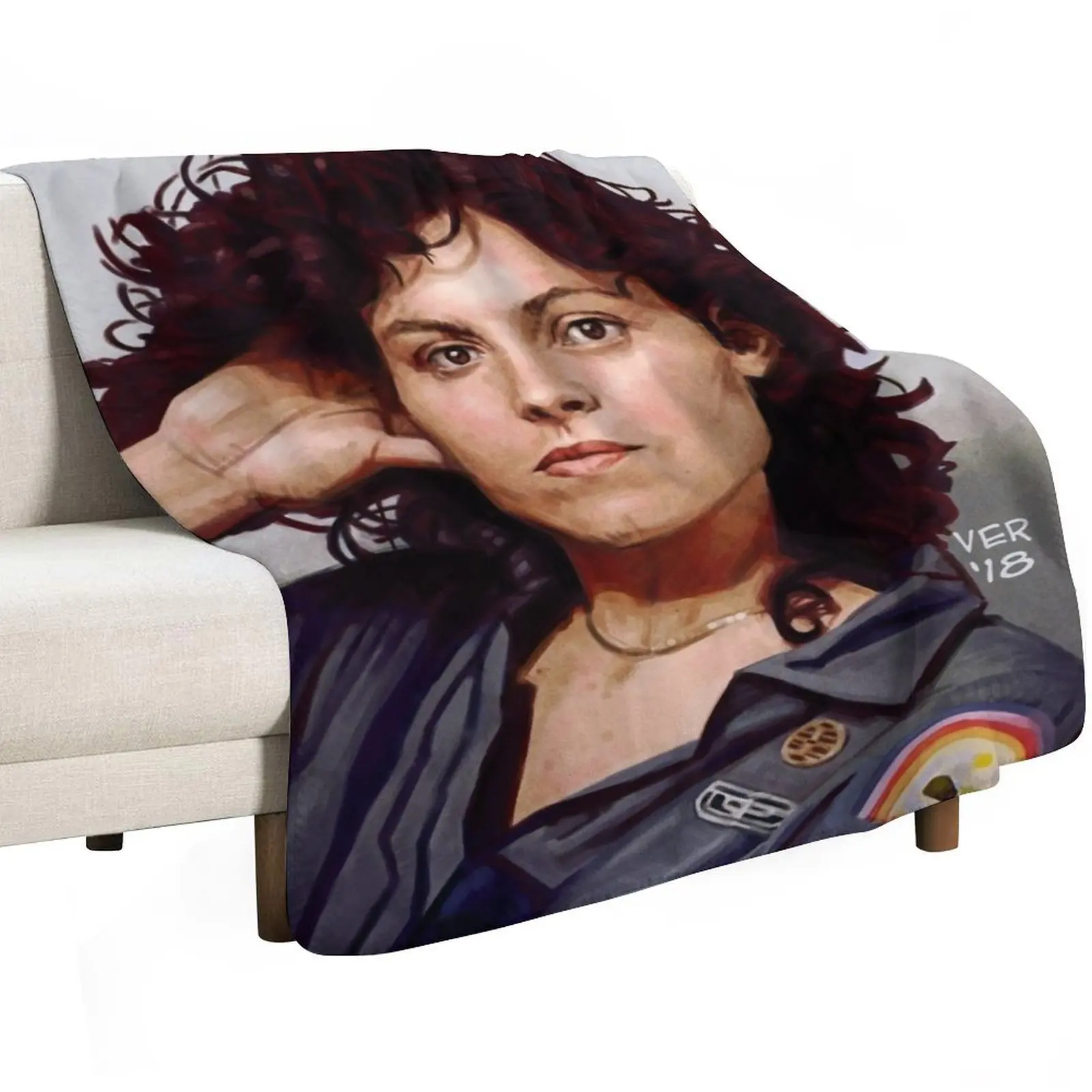 Фото Плед Sigourney Weaver 79, пушистый, ворсистый, большой, дизайнерский, декоративный, для диванов, гигантский плед для дивана. №2