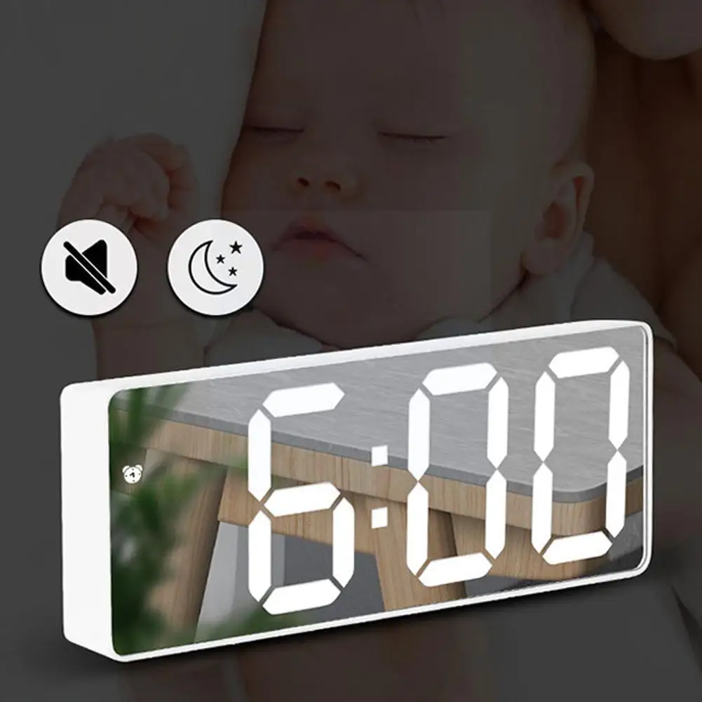

Digital Alarm Clock Led Screen Electronic Clock Wake Table Clocks Alarm Alarm Up Clock Furnishings Desk C7w0
