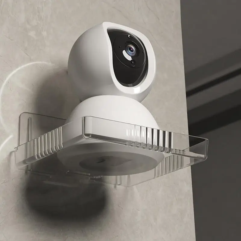 

Floating Camera Wall Shelf Clear Acrylic Wall Mounted Storage Holders Monitor Set Top Box Router Projector Bracket Organization